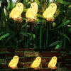 2pcs LED Solar Light Owl Outdoor Lawn Stakes Lamp Home Garden Decoration UK