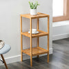 Bamboo Wood Storage Shelf 3/4/5 Tier Display Rack Plant Stand Bookshelf Home