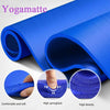 61x 185cm Yoga Mat 15mm Thick Gym Exercise Fitness Pilates Workout Mat Non Slip