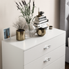 Riano 4 Drawer Chest White Wood Dresser Bedroom Storage Furniture Unit