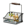 Spice Vegetable Fruit Storage Basket Rack Kitchen Organiser Holder with Handle