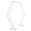 2.1M Metal Hexagon Flower Stand Hoop Centrepiece Wedding Birthday Xmas Party Dec