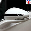 6pcs Long Stripe Graphics Car Racing Side Body Hood Mirror Vinyl Decal Stickers