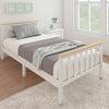 Wood 3FT Single Bed Frame Kid Adult Slatted Bedframe Bedroom Furniture White UK