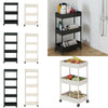Narrow Slim Kitchen Storage Trolley Fruit Vegetable Gap Rack Basket Shelf Cart