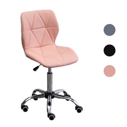 Cushioned Chair Swivel Small Adjustable Vanity Table Computer Desk Office Dining