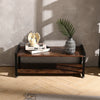 Vintage Wooden TV Unit Stand Shoes Rack 2 Tiers Industrial Shelf Bench Hallway