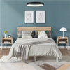Industrial Side End Table Stackable Bedside Table Storage Nightstand for Bedroom