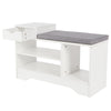 Shoe Cabinet Storage Bench Hallway Footwear Rack Shoes Stool with Shelves Drawer