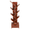 8 Tier Wooden Tree Bookshelf Bookcase Display Rack Holder With Drawers LVE-UK