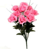 12 Heads Stems Artificial silk Flowers openRose Bunch Wedding Home Grave Outdoor