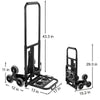Details about 150kg Heavy Duty 6 Wheel Stair Climber Steel Sack Truck Trolley