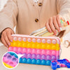 Popping Fidget Sensory Bubble Pencil Case Toys Stress Relief & Gamepad Keychain