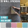 NEW STYLE 3D Tile Brick Wall Sticker Self-adhesive Waterproof Foam Panel 70x70CM