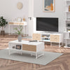 Stylish Rectangular Coffee Table Living Room Table w/ Storage Drawer Compartment