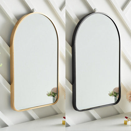 Arched Wall Mounted Mirror Bedroom Bathroom Make-Up Shaving Dressing Mirror UK