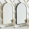 Arched Wall Mounted Mirror Bedroom Bathroom Make-Up Shaving Dressing Mirror UK