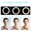 LED Ring Light with Tripod Stand 9.8 inch Dimmable Halo Light with 3 Color Modes
