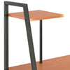 Computer Desk with Shelving Unit Black and Brown Laptop Desk PC Table