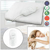 Electric Blanket Heated Washable Luxury Fleece Throw Double Bed UK Plug