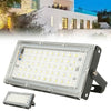 2PCS LED Floodlight 50W Outdoor Super Bright Security Waterproof Flood Light UK