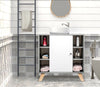Sink Cabinet Under Basin Storage Cupboard Vanity Unit Bathroom Furniture Grey