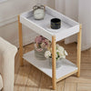 Slim Sofa Side End Small Coffee Tea Table Storage Bedside Table Lamp Desk Shelf