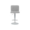 2X Fabric Comfortable Breakfast Bar Stools Swivel Kitchen Cuban Chrome Gas Lift