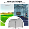 12FT Softball Baseball Cage Net and Frame Heavy Duty Pitching Batting Cage