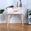 1 Drawer Wooden Bedside Table Cabinet Bedroom Furniture Storage Nightstand UK