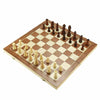 Chess Wooden Set Folding Chessboard Magnetic Pieces Wood Board UK New
