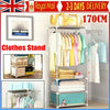 Clothes Rail Coat Rack Garment Dress Hanging Display Stand Shoe Storage Shelf UK