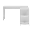L-shaped Computer Desk Corner PC Table Workstation Home Office Study w/ Shelves