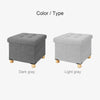 Fabric Foot Rest 4 Legs Stool Cube Footstool Pouf Bench Storage Space Box Chair