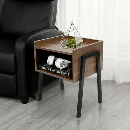 Retro Stackable Bedside Table Night Stand Cabinet Storage Bedroom Furniture UK