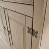 Corona Grey Storage Cupboard Solid Pine 2 Drawer 2 Door Wooden Mexican Cabinet