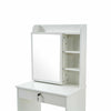 Modern Dressing Table+Stool w/ Drawer Sliding Mirror Makeup Desk Vanity Bedroom