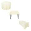 Polyester Tablecloth Table Cover Cloth Banquet Wedding Party White Black Ivory