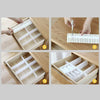 24pc Adjustable Clapboard Drawer Divider Partition Storage Organiser Wardrobe UK