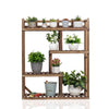 4 Tier Sturdy Wooden Plant Stand Indoor Outdoor Creative Plant Shelf Holder Rack