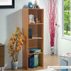 Wooden Storage Unit Cube 2 3 4 Tier Strong Bookcase Shelving Home Office Display