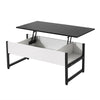 Lift Up Top Coffee Tables with Hidden Storage Metal Frame Leg Modern Tea Table