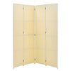 Folding Room Divider 4 Panel Woven Partition Privacy Screen Wall Free Standing