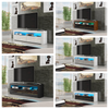 Reema II 130cm TV Stand Sideboard Matt Body & High Gloss Doors Cabinet Unit +LED
