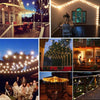 50FT GLOBE FESTOON STRING LIGHTS MAINS POWERED 50 G40 5BULBS WARM WHITE OUTDOOR