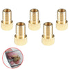 5 Piece Brass Presta Valve Schrader Adaptor Bicycle Mountain Bike Tire Tube Pump