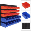 Wall Mounted Storage Boxes Bins& Board Set Garage DIY Tools Parts Rack Organizer