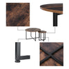 Coffee Table Set of 2 Round End Table Industrial Side Table Living Room Tables