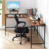Rustic Wood Computer Desk Home Office Study Desk Corner Computer Desk PC Desk