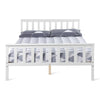 White Wooden Single Bed Frame Solid Pine 4FT6 Double Bed Frame 3FT Single Bed